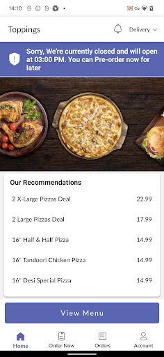 Toppings Screen 2