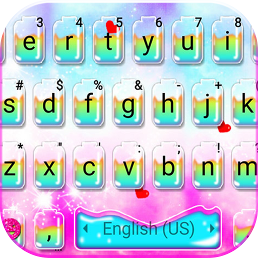Cute Colorful Water Keyboard Theme