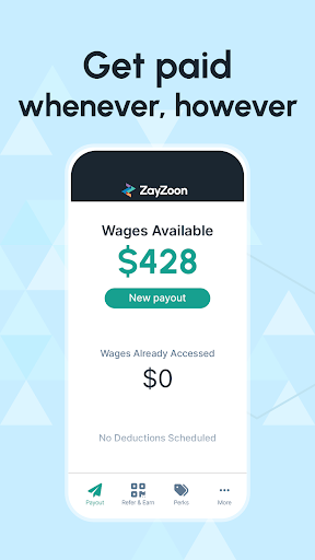 Android application ZayZoon - Wages On-Demand screenshort