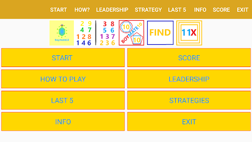 Android application Brain Game - Find11x screenshort