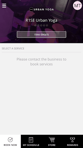 Android application R1SE Urban Yoga screenshort