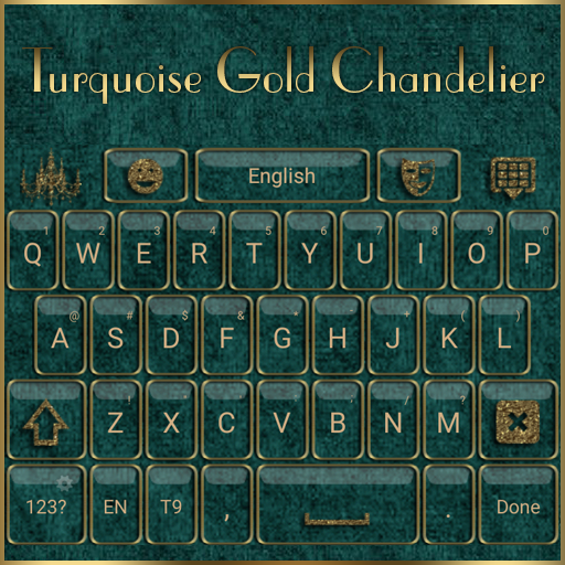 Turquoise Gold Chandelier Keyb 1.1 Icon