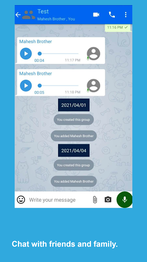 InstaChat - Secure Messenger Screen 2