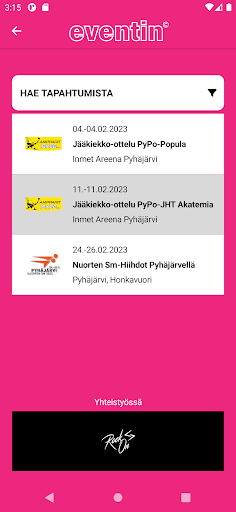 Eventin Screen 2
