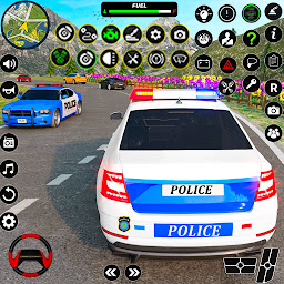 आधुनिक पुलिस डरावना कार पार्क की आइकॉन इमेज
