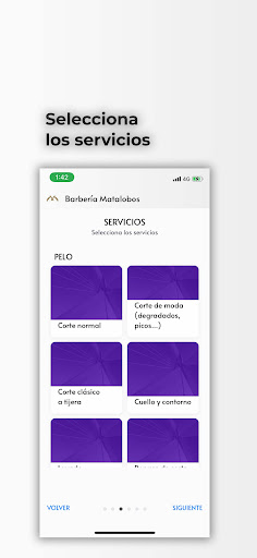 Android application Barbería Matalobos screenshort