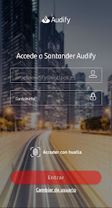 Captura de Pantalla 2 Santander AUDIFY android
