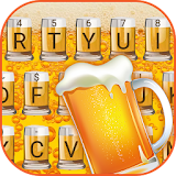 Bubbling Beer Theme&Emoji Keyboard icon