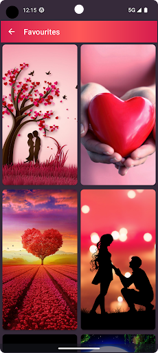 Android application Love Wallpapers - HeartPixel screenshort