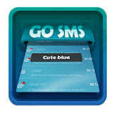 Cute blue SMS Art icon