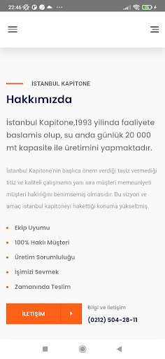 Android application İstanbul Kapitone screenshort