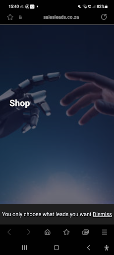 Android application The Sales Leads Shop screenshort