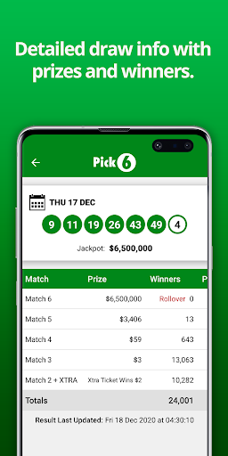 New Jersey Lottery Results Screen 2