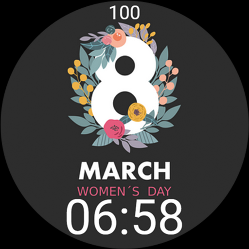 Womens Day March 8 Flowers logo