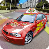 Drive Pizza Delivery Car 3D icon
