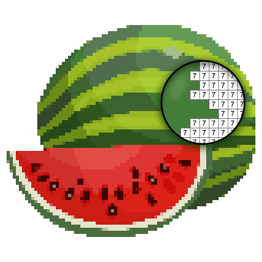 Fruits Pixel Color by Number  Icon