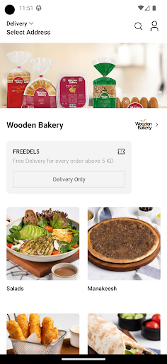 Android application Wooden Bakery Kuwait screenshort