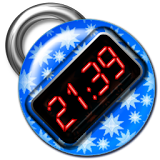 Blue Digital Clock icon