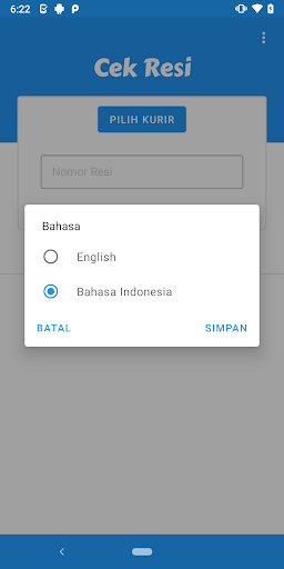 Cek Resi Screen 2