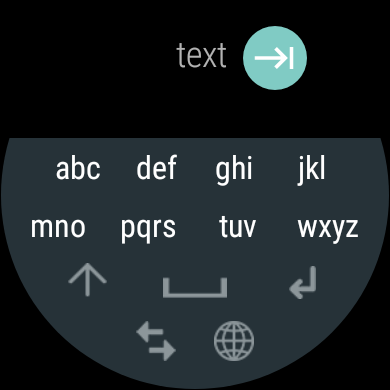 Android application MultiTap Wear Keyboard screenshort