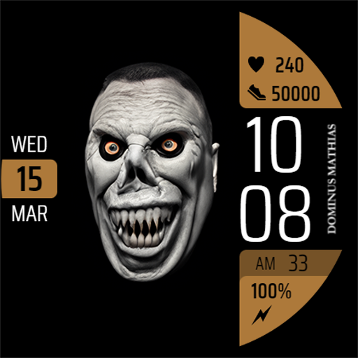 DM062 Halloween Scary Face - AppWisp.com