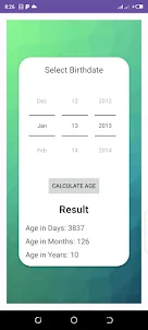 Age Calculator-Date of Birth