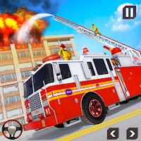 Пожарная машина вождения 911 Fire Engine Games