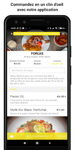 Android application FORL'AS screenshort