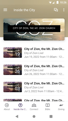 COZ - City of Zion Screen 2