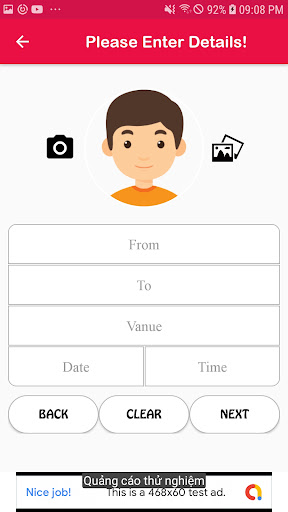 Android application Birthday Invitation Card screenshort
