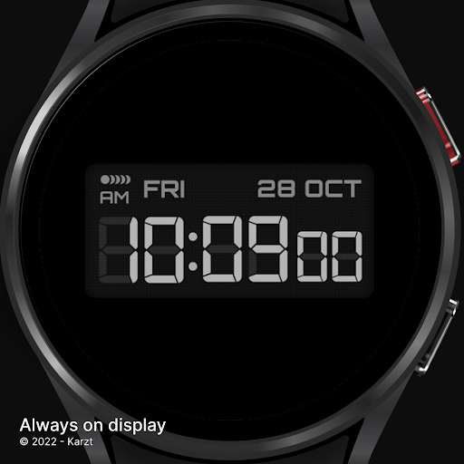Digital karzt watch face