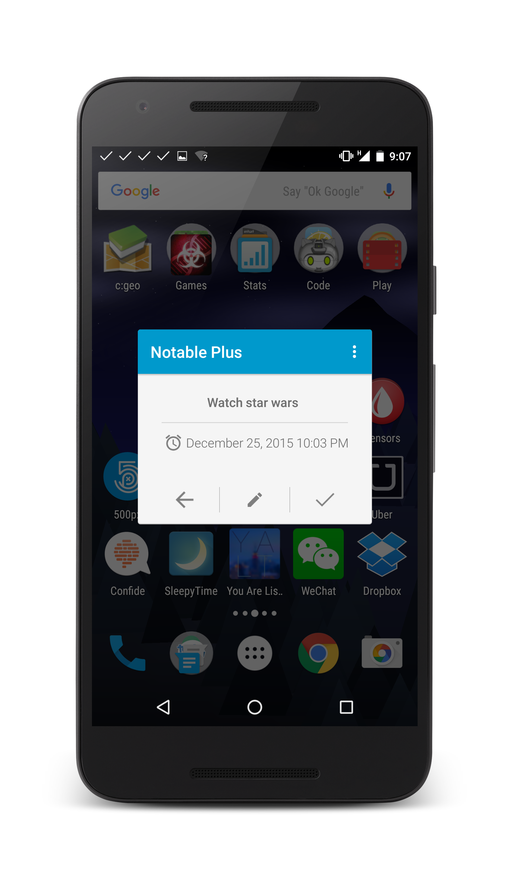 Android application Notable Plus screenshort