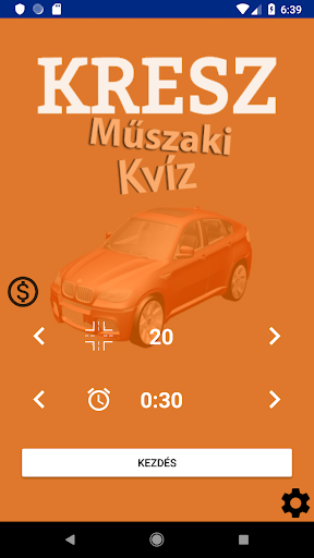 Android application Kresz Műszaki Kvíz screenshort