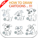 How to draw cartoons icon