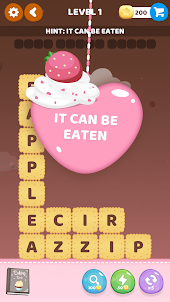 Stack Cookies Word Puzzle Game