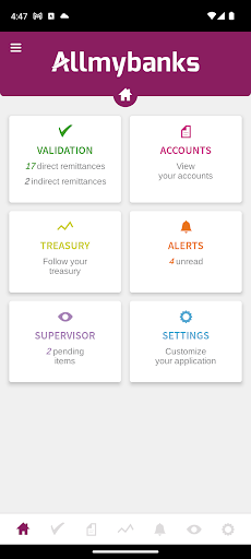 Android application Allmybanks screenshort
