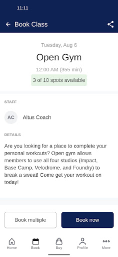 ALTUS FITNESS Screen 3