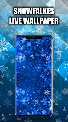 Android application Snowflakes Wallpaper Live HD screenshort