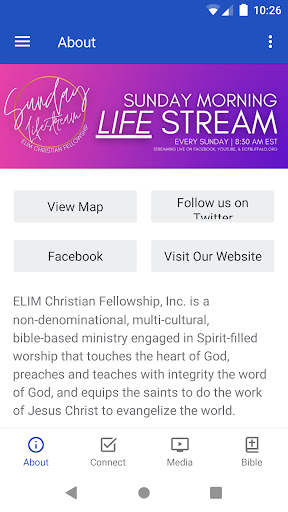 Android application ELIM Christian Fellowship screenshort