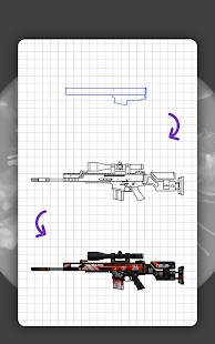How to draw weapons. Step by step drawing lessons 22.4.10b APK screenshots 16