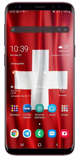 Swiss Flag Live Wallpaper Screen 3