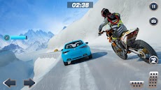 山 自転車 雪 モト レーシングのおすすめ画像3