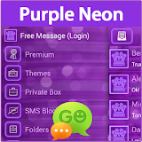 GO SMS Purple Neon icon