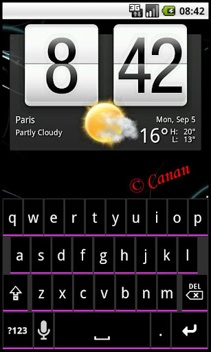 Android application KB Skin : InovationPurple screenshort