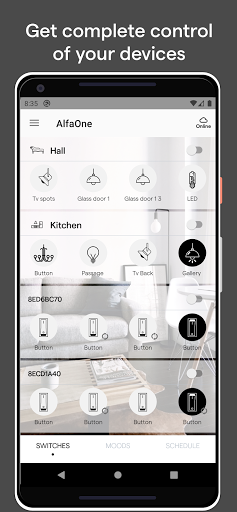 AlfaOne Home Automation Screen 3