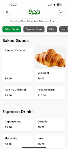 Android application Otto's Corner Store screenshort