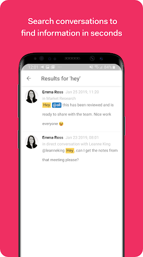 Android application Teamwork Chat screenshort