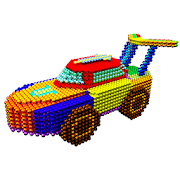 Cars Magnet World 3D - Build by Magnetic Balls