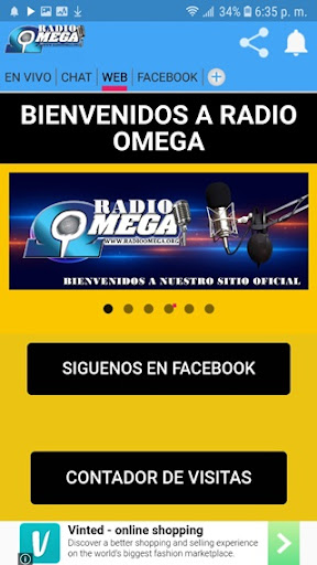 Radio Omega Honduras Screen 3