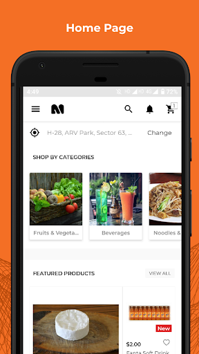 Android application Mobikul Magento2 Hyperlocal screenshort